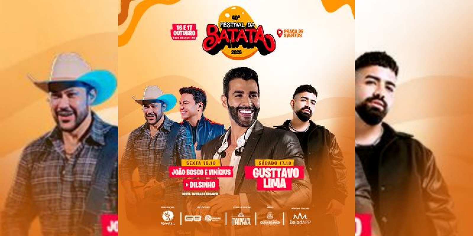 Festival da Batata 2026 — Ouro Branco (MG)